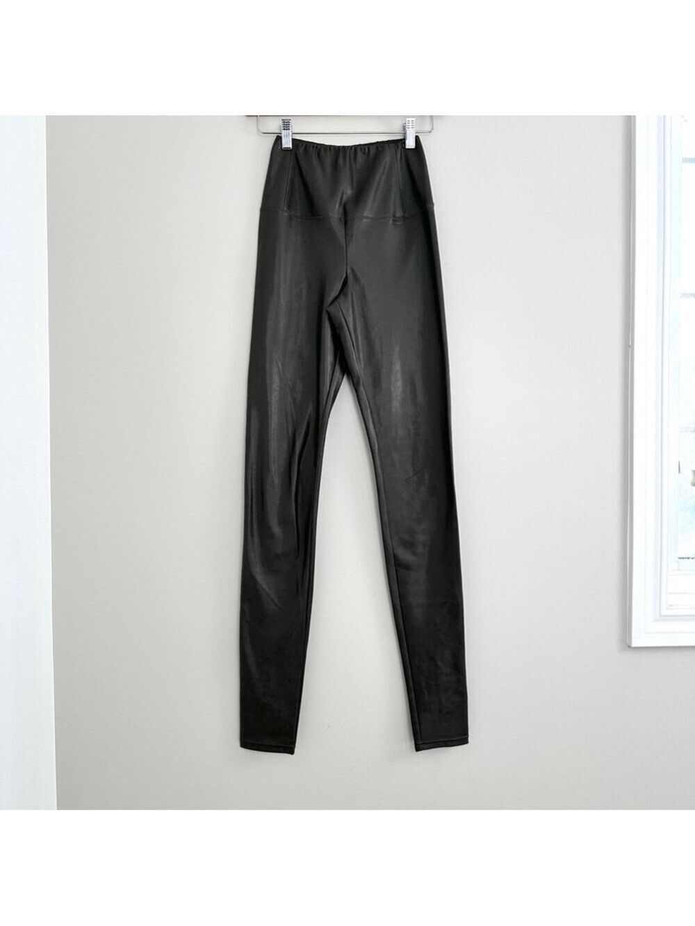 Wilfred Daria Pant Faux Leather Green Gray Womens Size XS